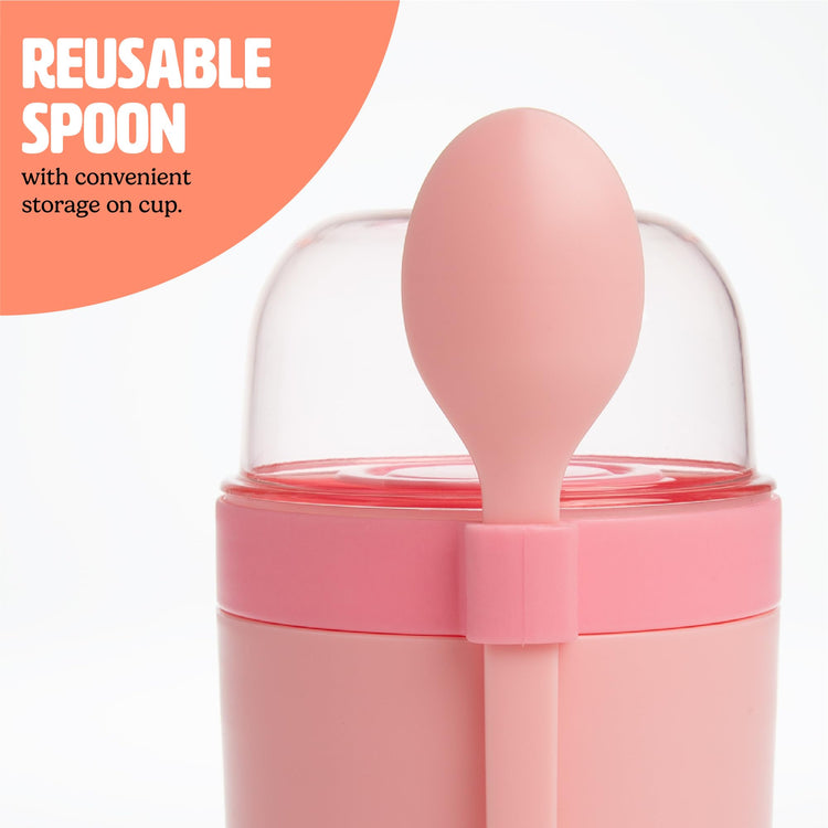 Travel Snack Cups with Spoons (2 Count)