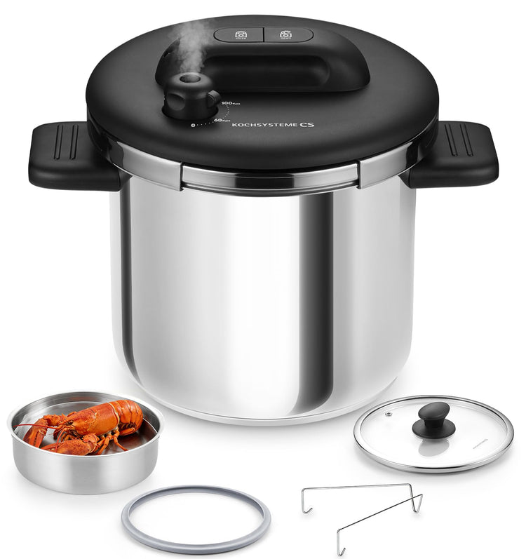 Stainless Steel Pressure Cooker 8.5QT