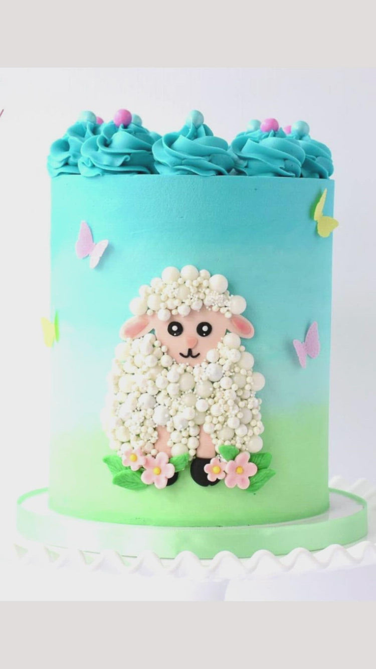 4 in 1 Edible White Pearl Sugar Sprinkles 6 oz (6 Ounce)
