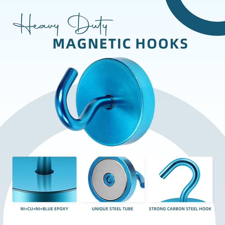 Magnetic Hooks Steel Tube Design for Cruise (10 Count)