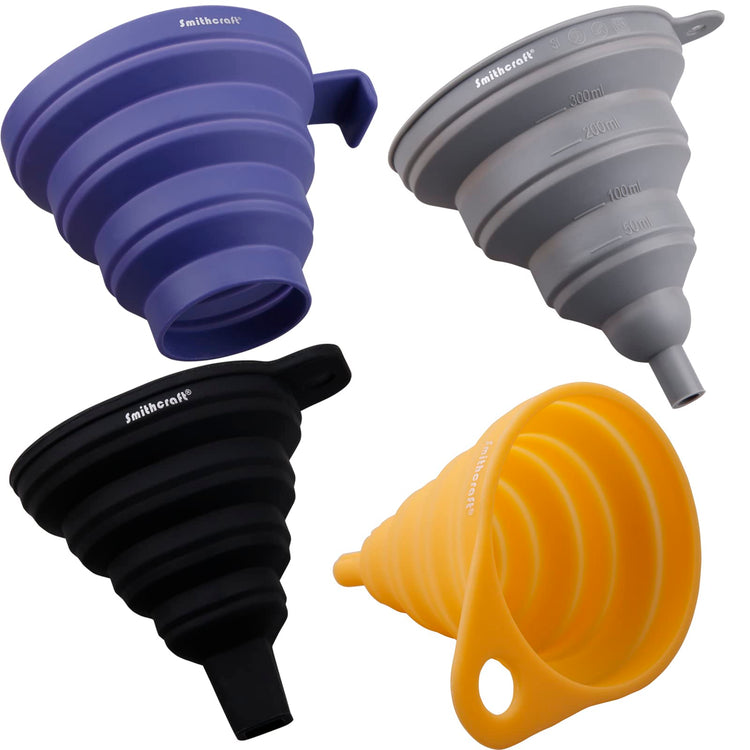 Funnel Set 4 Silicone Funnels for Kitchen