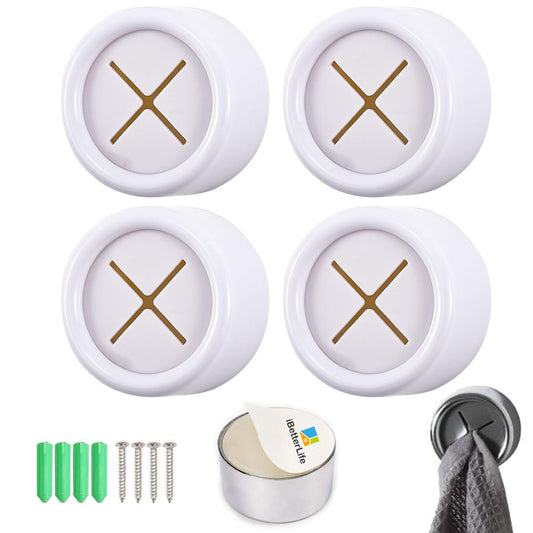 iBetterLife Adhesive Kitchen Towel Hooks (4 Count)