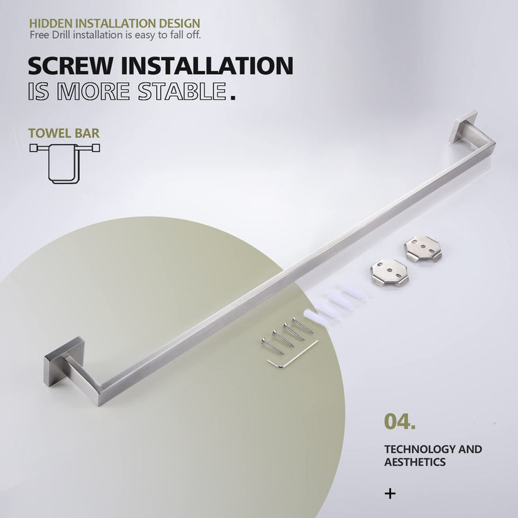 36 Inch Single Towel Bar