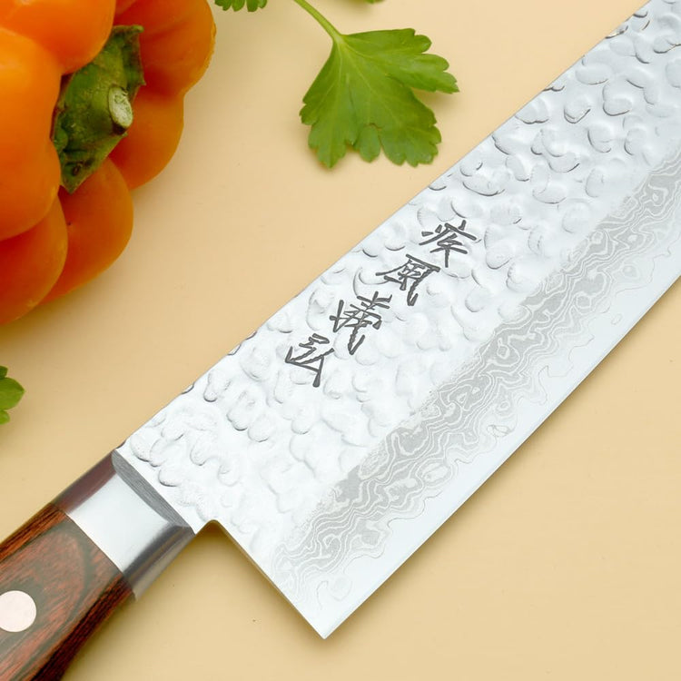 VG10 16 Layer Hammered Damascus Gyuto Japanese Chefs Knife