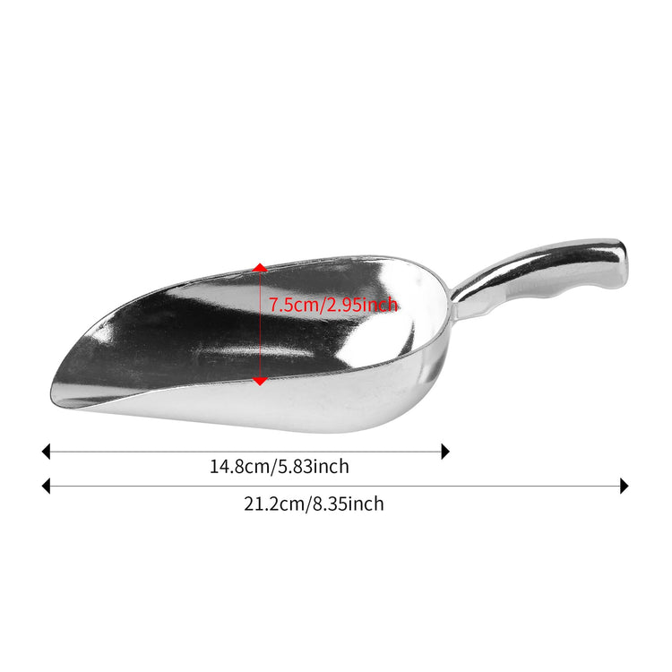 12 Oz Cast Aluminum Bar Ice Scoop