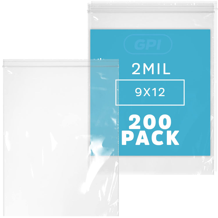 9" x 12" Zip Bags (200 Count)
