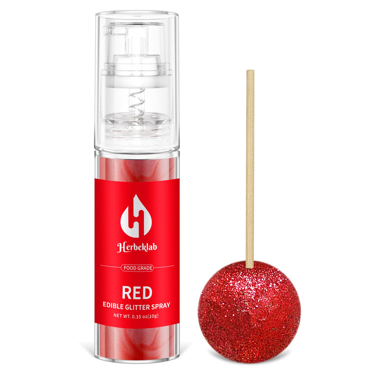 Red Edible Glitter Spray