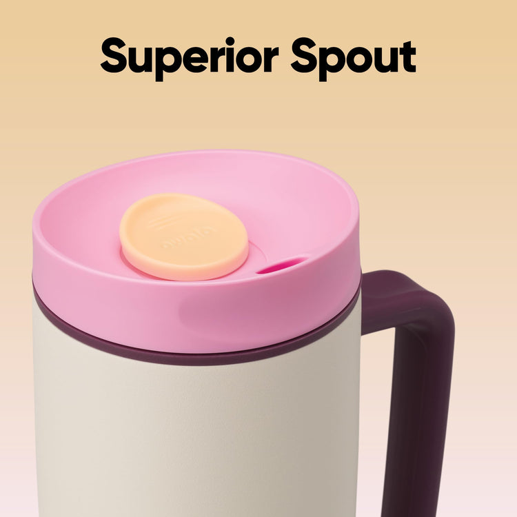 SmoothSip Slider Stainless Steel Insulated Travel Mug with Handle