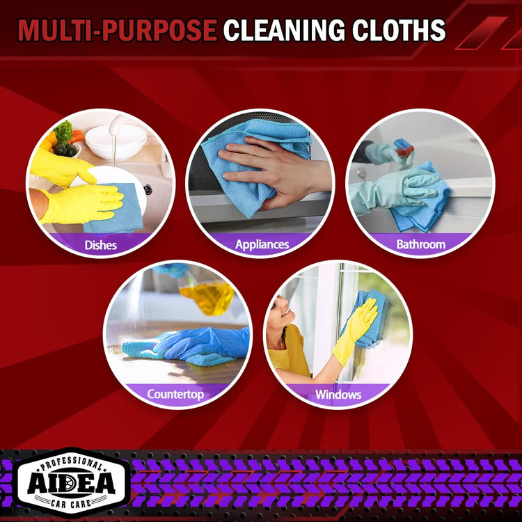 Microfiber Cleaning Cloth Blue (50 Count)