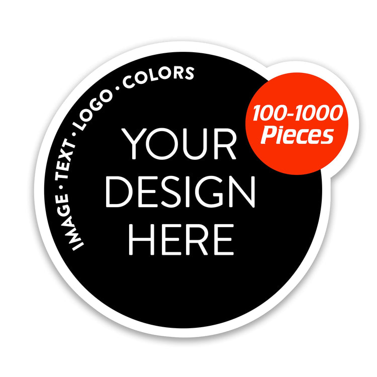 Custom Vinyl Stickers Your Image (100 Count)
