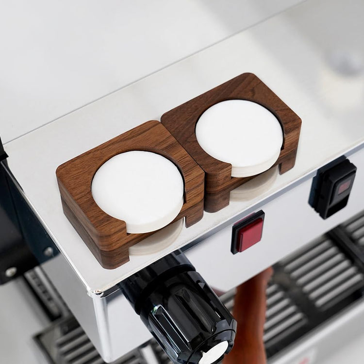 Wood Espresso Paper Filter Holder Stand 63mm