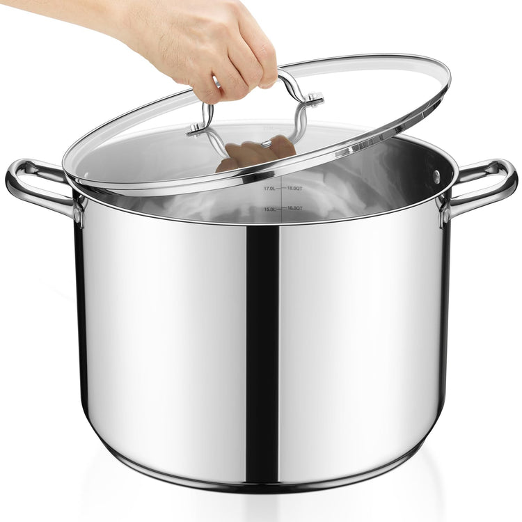 24 Quart Large Stock Pot