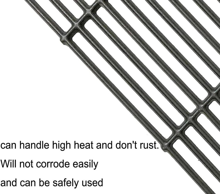 C752B(2-Pack) 15 Inch Cast Iron Cooking Grid Grates Replacement for Weber 7522 7521 Genesis Silver A Spirit 210 Spirit e210 Spirit 500 Parts