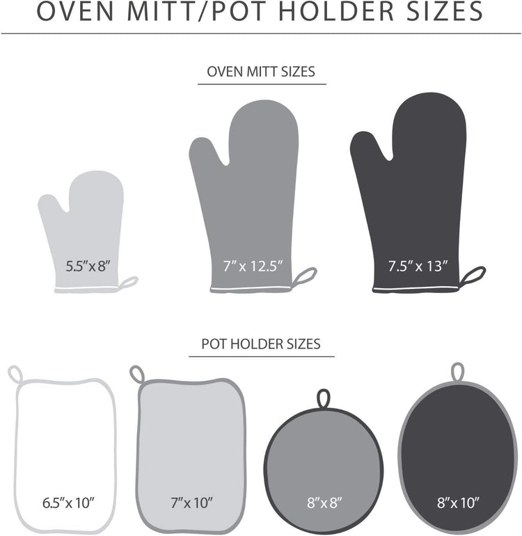 KitchenAid Asteroid Oven Mitt Set, 7"x12.5", Blue Willow, 2 Piece