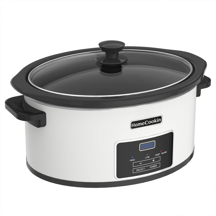 6 Quart Programmable Slow Cooker with Timer Keep Warm