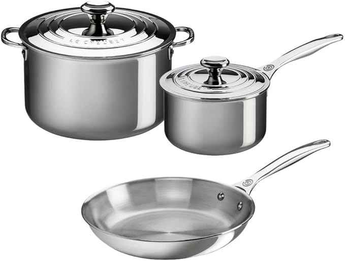 Le Creuset Tri-Ply Stainless Steel 5 pc. Cookware Set, 5 pc