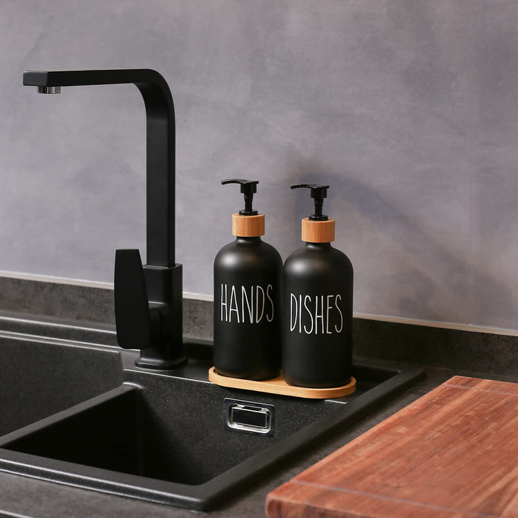 Black Soap Dispenser Set (2 Count)