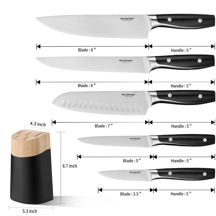 6 Piece Knife Block Sets (6 Count)