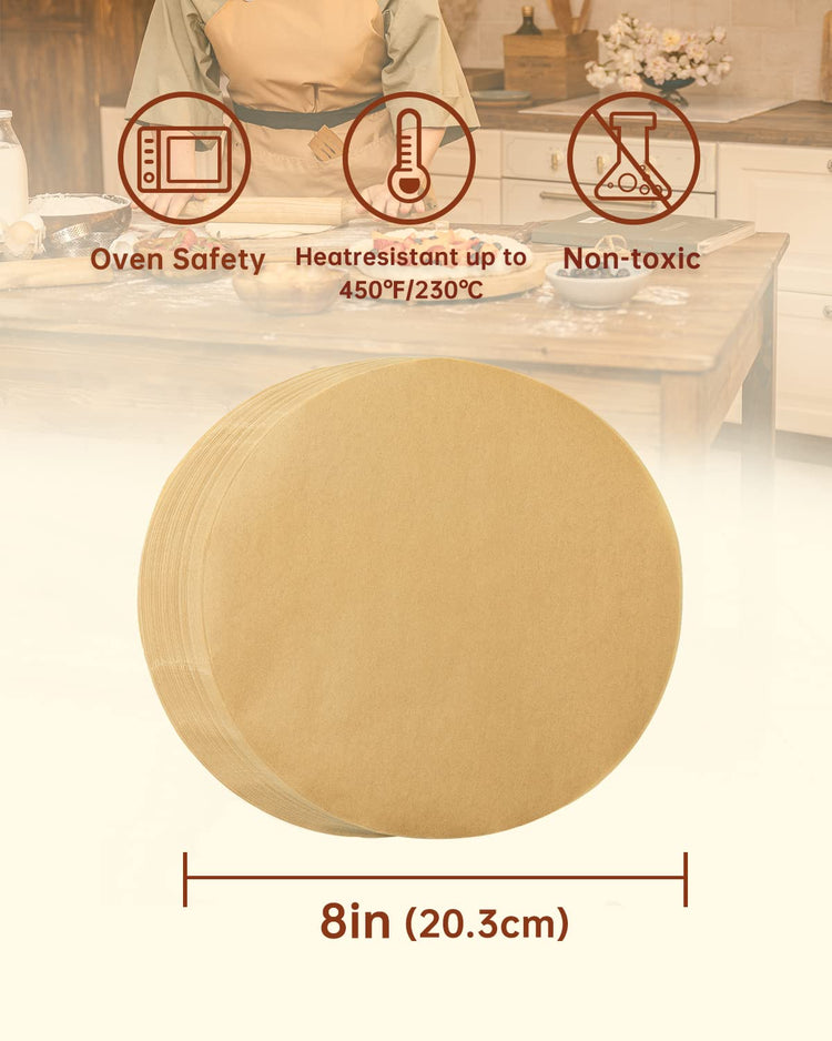 Unbleached Parchment Paper Rounds (400 Count)