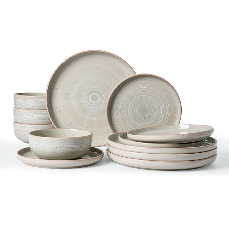 Meteor 12 Piece Stoneware Dinnerware Set