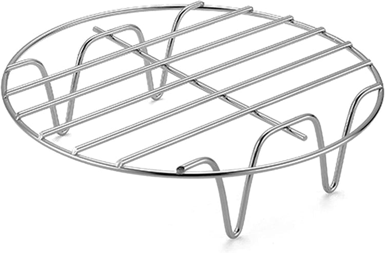 11.8" Round Cooking Rack Versatile Stainless Steel Grid Grill Steamer Rack