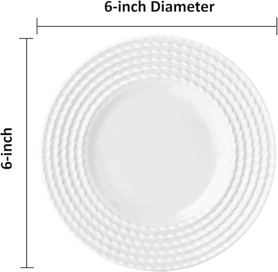 kate spade new york Wickford Tidbit Plate 1-Piece, Side Plate, Service for 1, White, 6-inch Diameter
