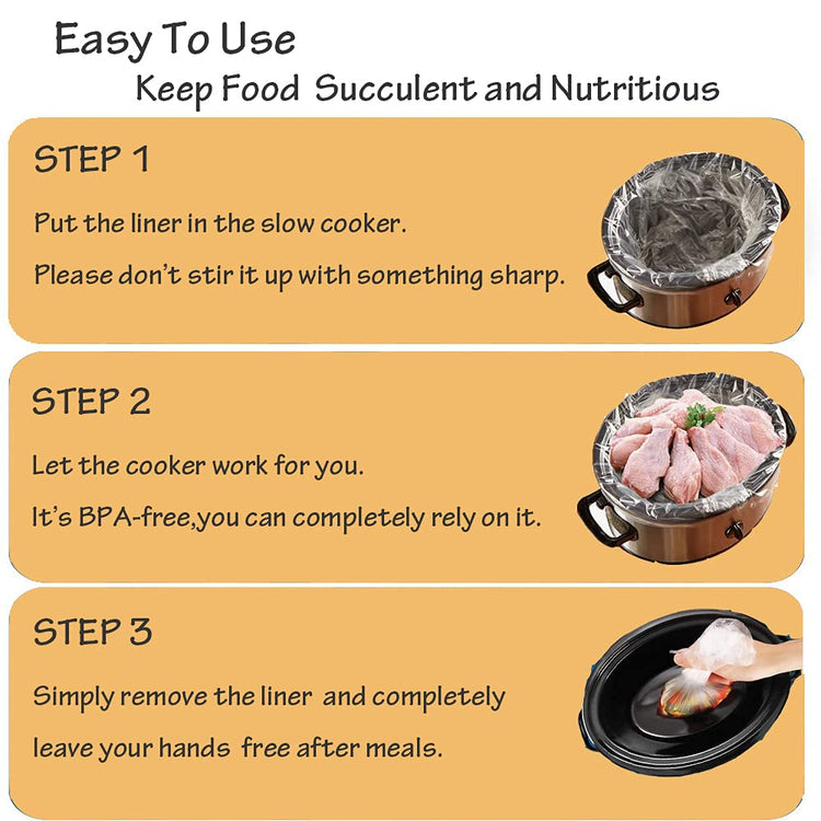 20 Counts Slow Cooker Liners and Cooking Bags