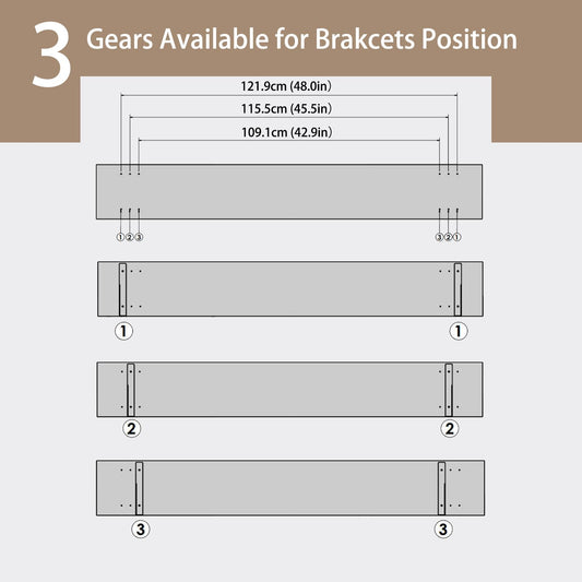 Long Wall Shelves (2 Count)