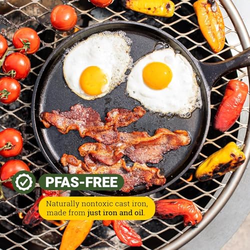 Round Seasoned Cast Iron Griddle (10.5 Inch (Pack of 1))