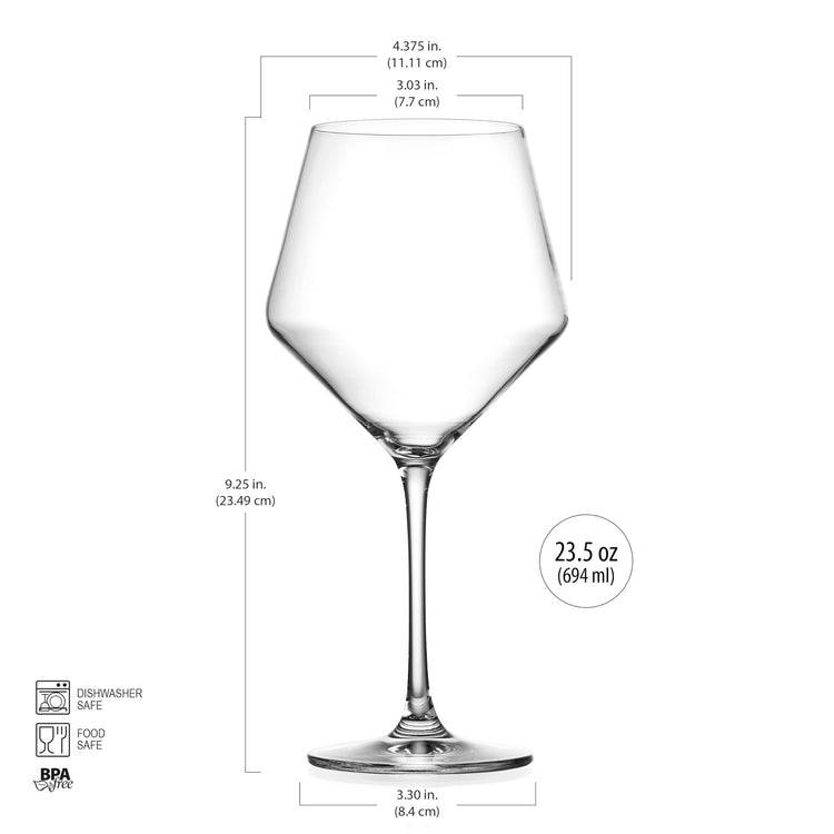 Wine Glasses White Red Wine Large Glasses Set of 4 (4 Count)