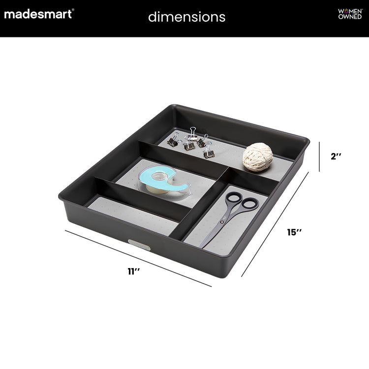 Classic 4 Compartment Drawer Organizer