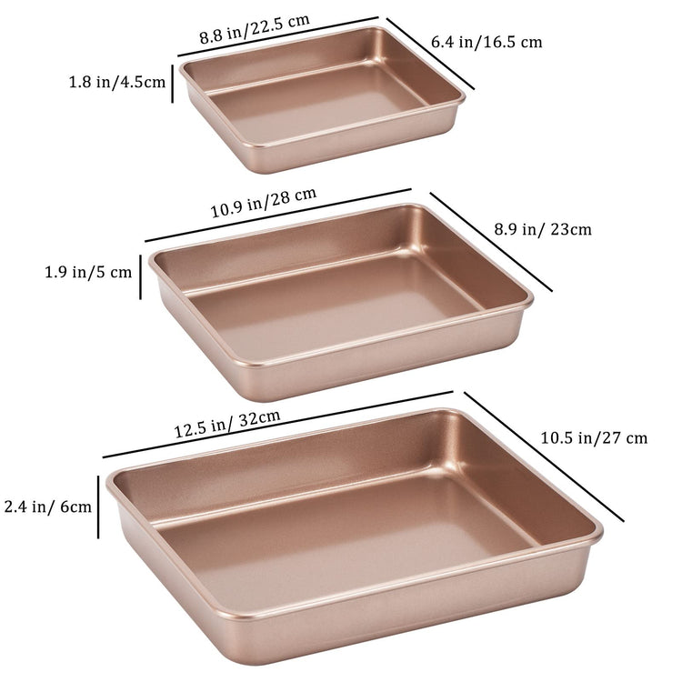 3 Pack Roasting Pan Set