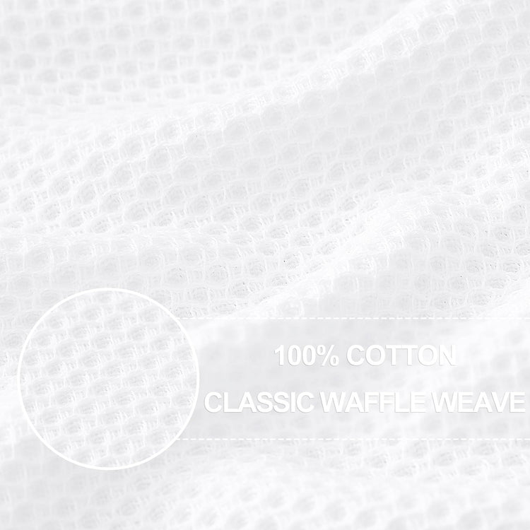 100% Cotton Waffle Weave Kitchen Dish Towels 8 (8 Count)