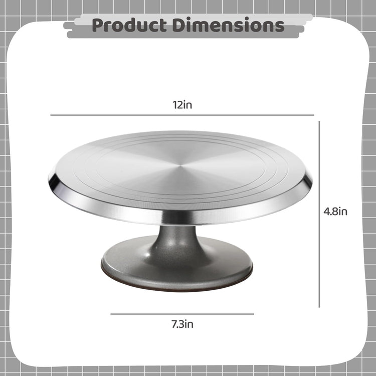 Aluminium Alloy Revolving Cake Stand
