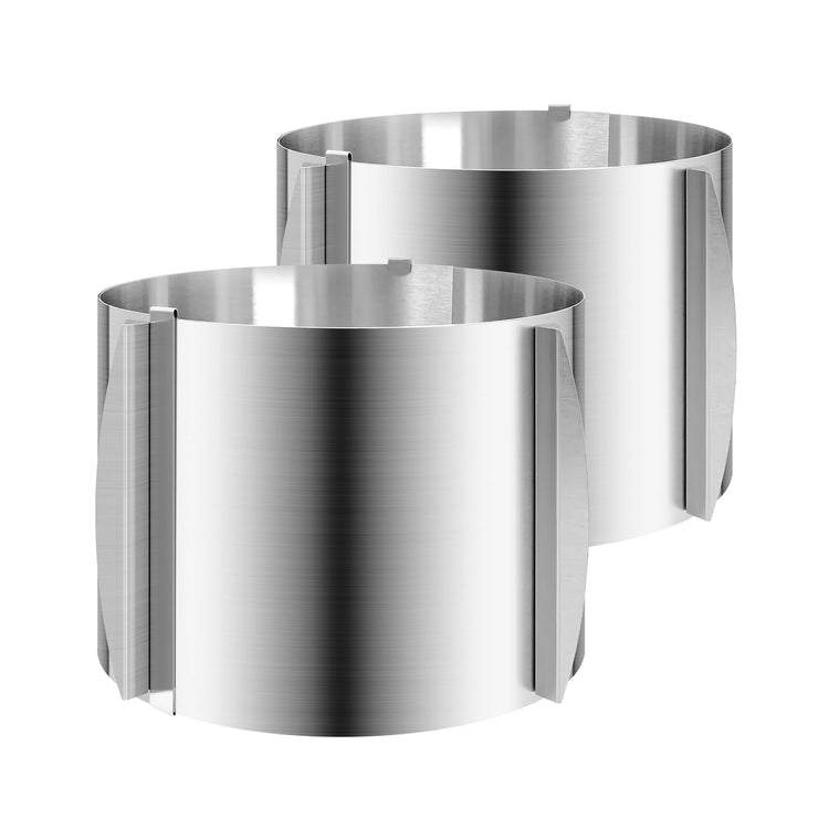 2 Pcs 6 12 Inch Adjustable Cake Mold Ring