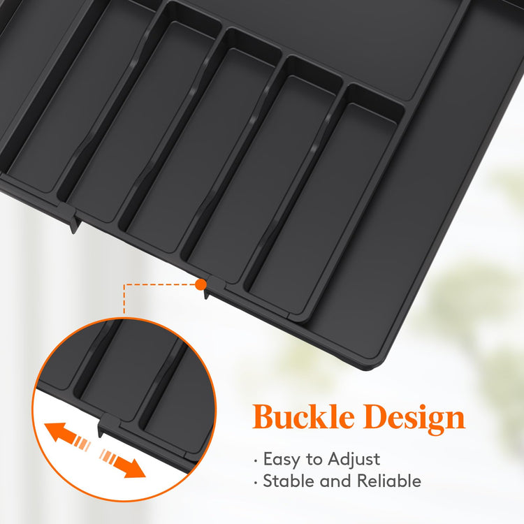 Extra Large Silverware Drawer Organizer