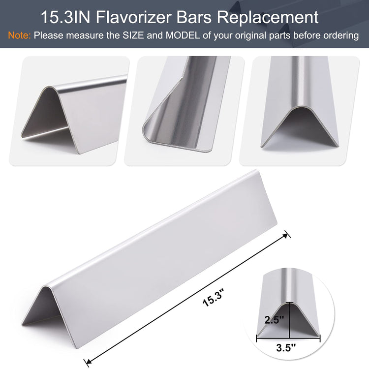 7635 Grill Flavorizer Bars for Weber Spirit E210 E220 S210 S215