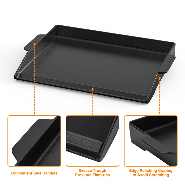 Onlyfire Pre Seasoned Universal Cast Iron Cooking Griddle