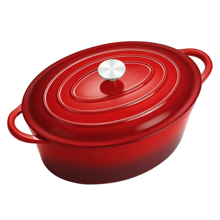 Enameled Oval Dutch Oven Pot with Lid