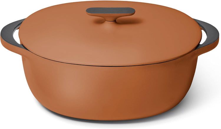 Caraway Enameled Cast Iron Dutch Oven - 8qt Dutch Oven With Lid - 3 Layer Enamel Coating - No Seasoning Required - Compatible With All Stovetops - Oven Safe - No Forever Chemicals - Rust - Nestoria