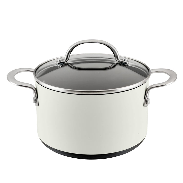 Achieve Hard Anodized Nonstick Saucepot with Lid