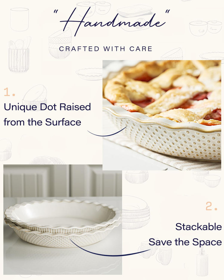Ceramic Pie Pan Set of 2 (2 Count)