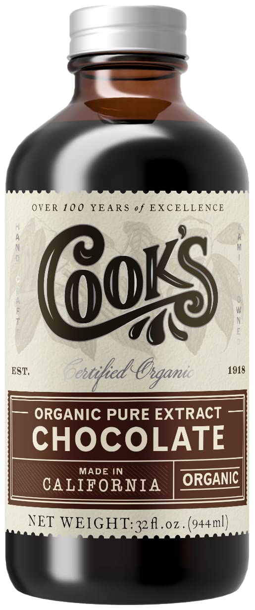 Organic Chocolate Extract for Baking (32 Fl Oz)
