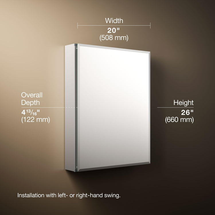 Frameless Bathroom Mirror Medicine Cabinet