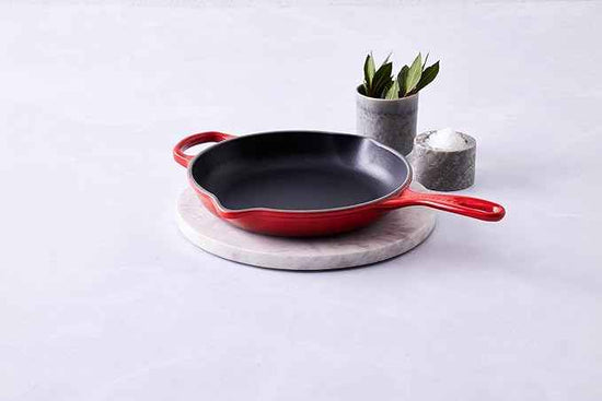 Le Creuset Enameled Cast Iron Signature Iron Handle Skillet, 11.75", Cerise