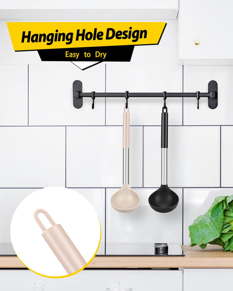 Silicone Ladle Spoon Kitchen Utensils (2 Count)
