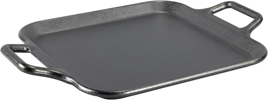 Lodge BOLD 12 Inch Seasoned Cast Iron Square Griddle with Loop Handles, Design-Forward Cookware - Nestoria