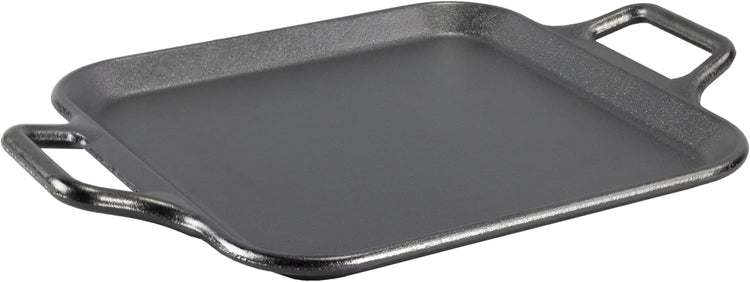 Lodge BOLD 12 Inch Seasoned Cast Iron Square Griddle with Loop Handles, Design-Forward Cookware - Nestoria