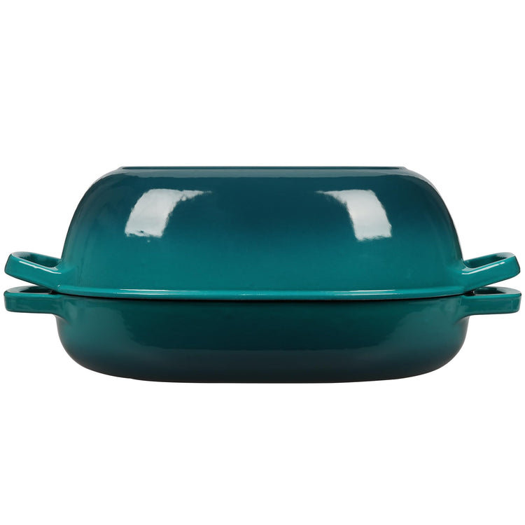 Enameled Cast Iron Oval Dutch Oven Pot with Lid