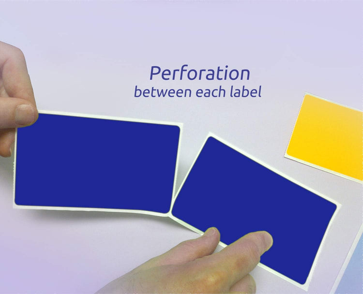 NextDayLabels 500 Rectangle Stickers (3" x 5") - Color Coding Labels Roll - Moving Labels for Boxes, Colored Inventory Stickers for Packing, Organizing, and Storage (Blue)